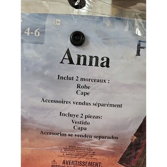 Disney Frozen 2 Princess Anna Costume Small 4-6 - Picture 6 of 6